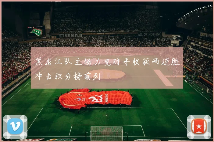 黑龙江队主场力克对手收获两连胜冲击积分榜前列